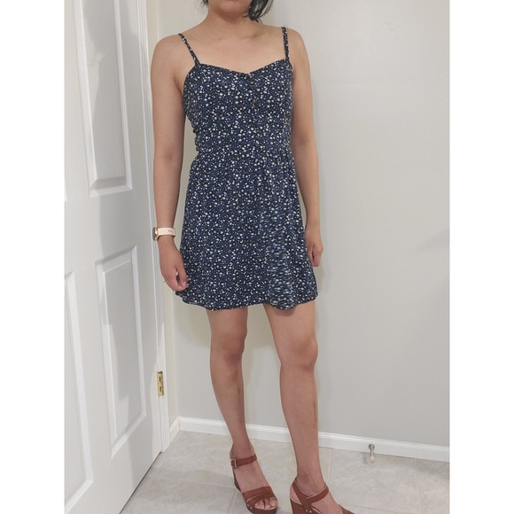 Blue Floral Mini Sundress